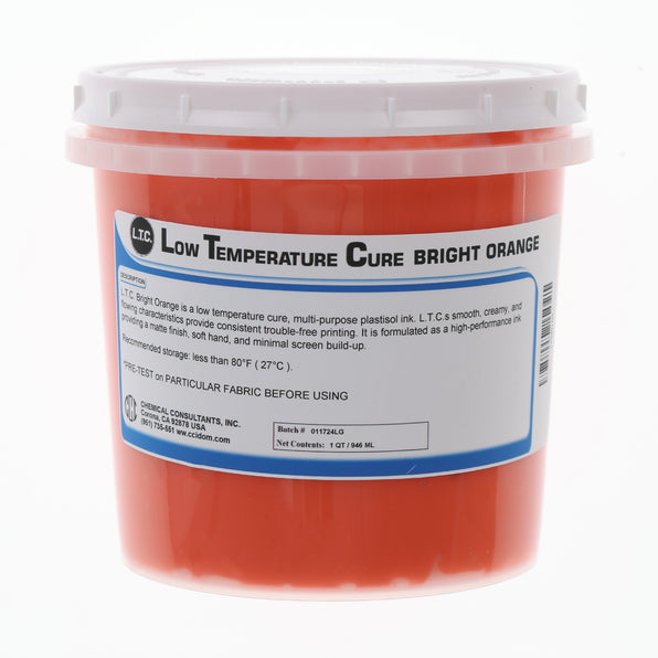 L.T.C. Bright Orange Plastisol Ink - Arena Prints - Inks