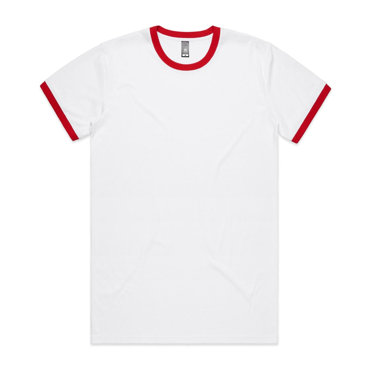 White Castle Men's Emblem Ringer T-Shirt - Officially Licensed Classic Fast Food Tee