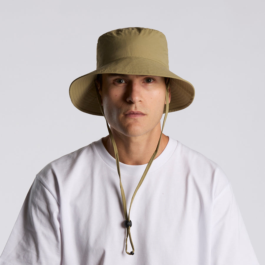 Nylon Wide Brim Bucket Hat | Arena Custom Blanks