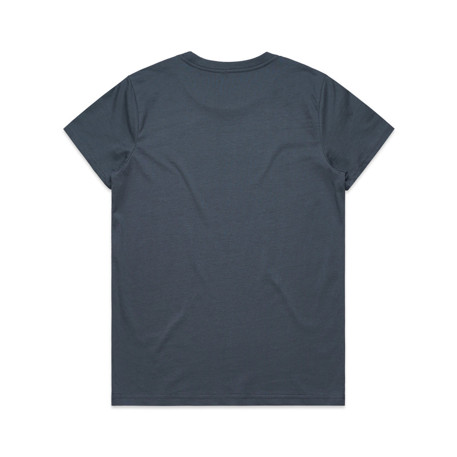 Women's Maple Tee Shirt | Arena Custom Blanks - Arena Prints - Back  - Petrol Blue - Blue