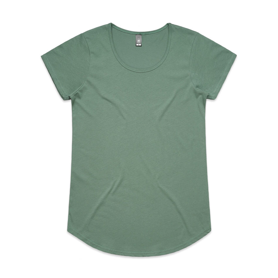Women's Mali Curved Hem Tee Shirt | Arena Custom Blanks