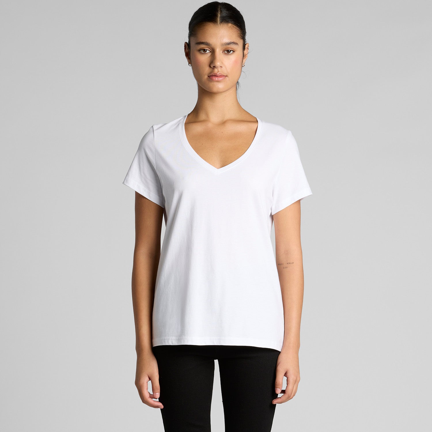 Women's Maple V neck Tee | Arena Custom Blanks