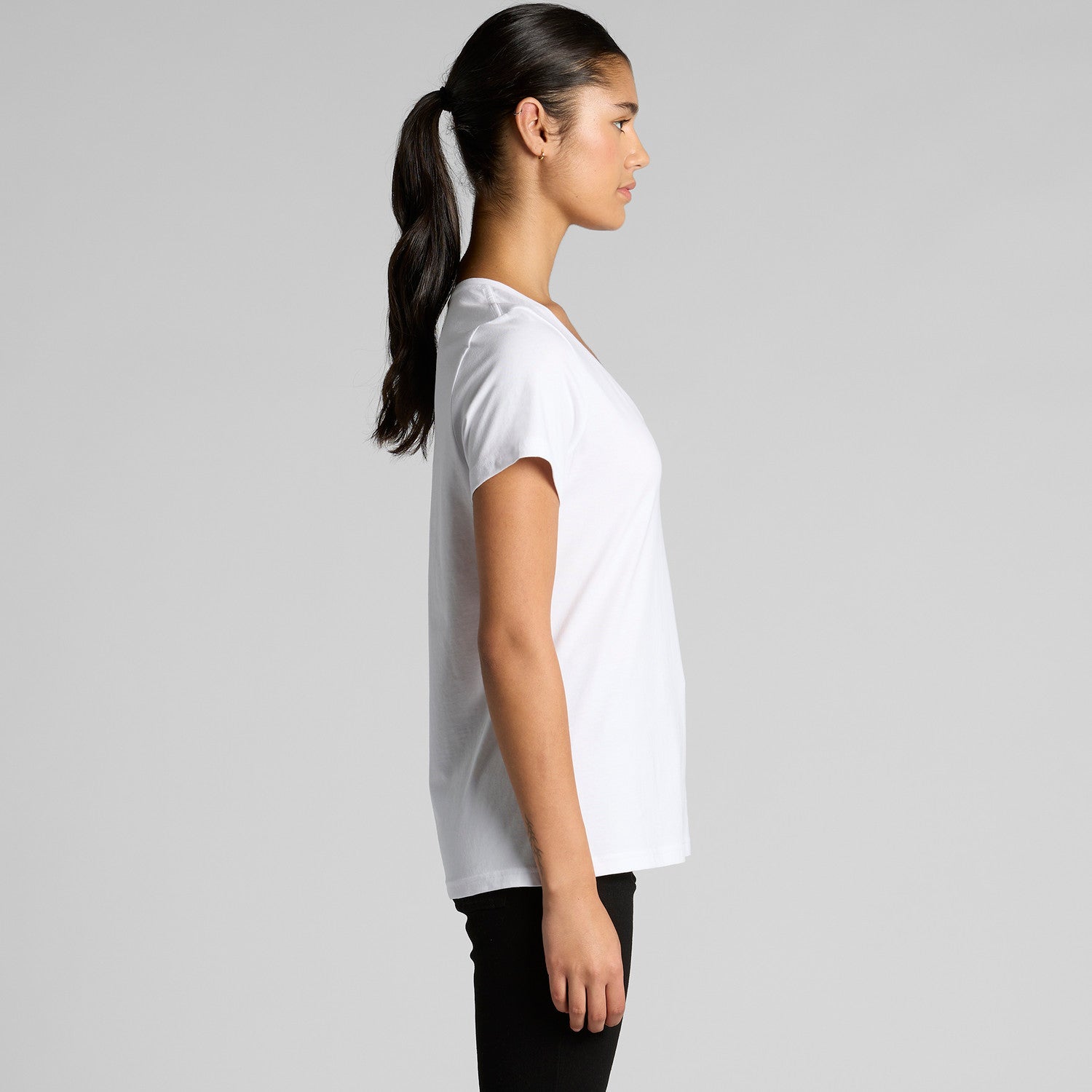 Women's Maple V neck Tee | Arena Custom Blanks