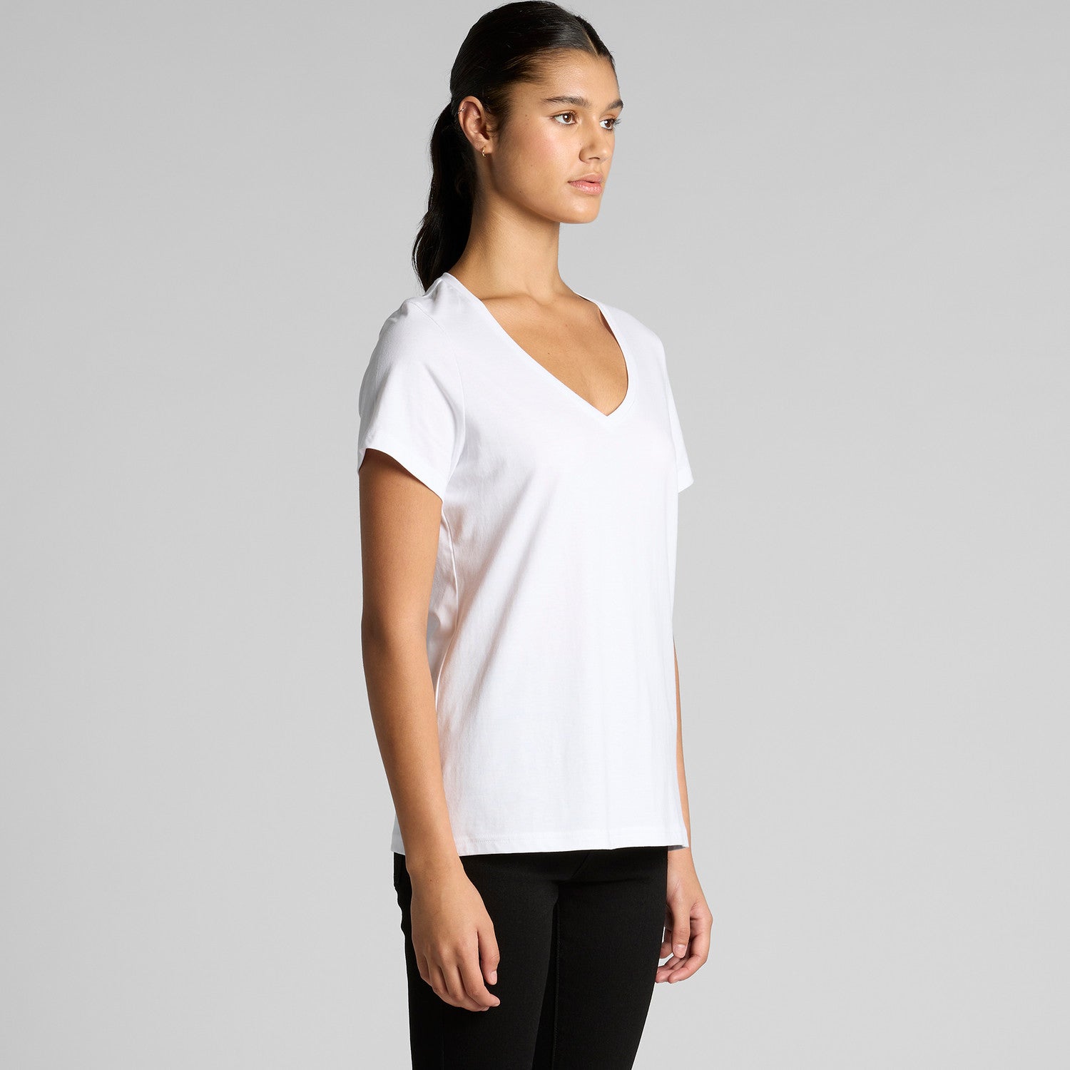 Women's Maple V neck Tee | Arena Custom Blanks