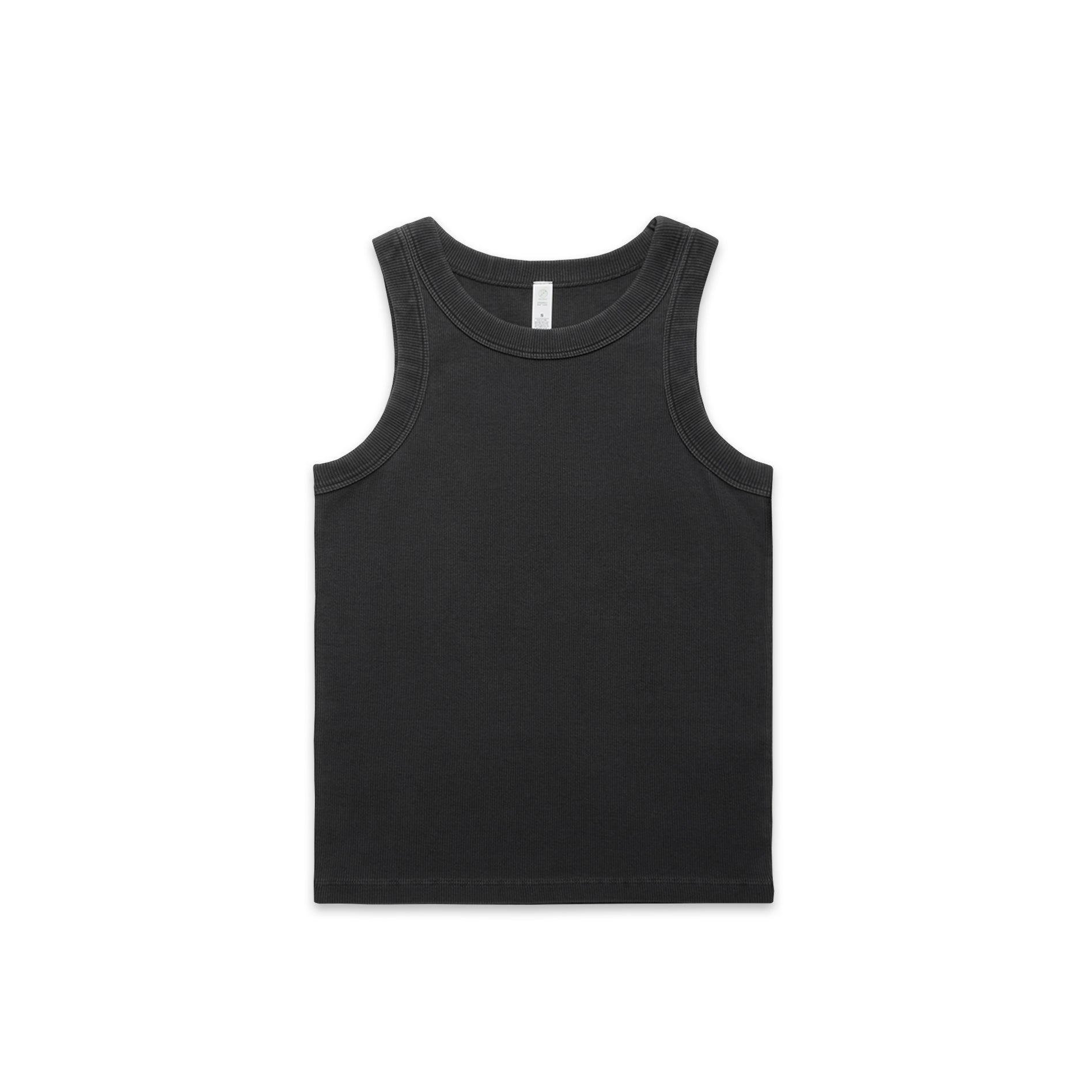 Women's Faded Organic Rib Tank | Arena Custom Blanks