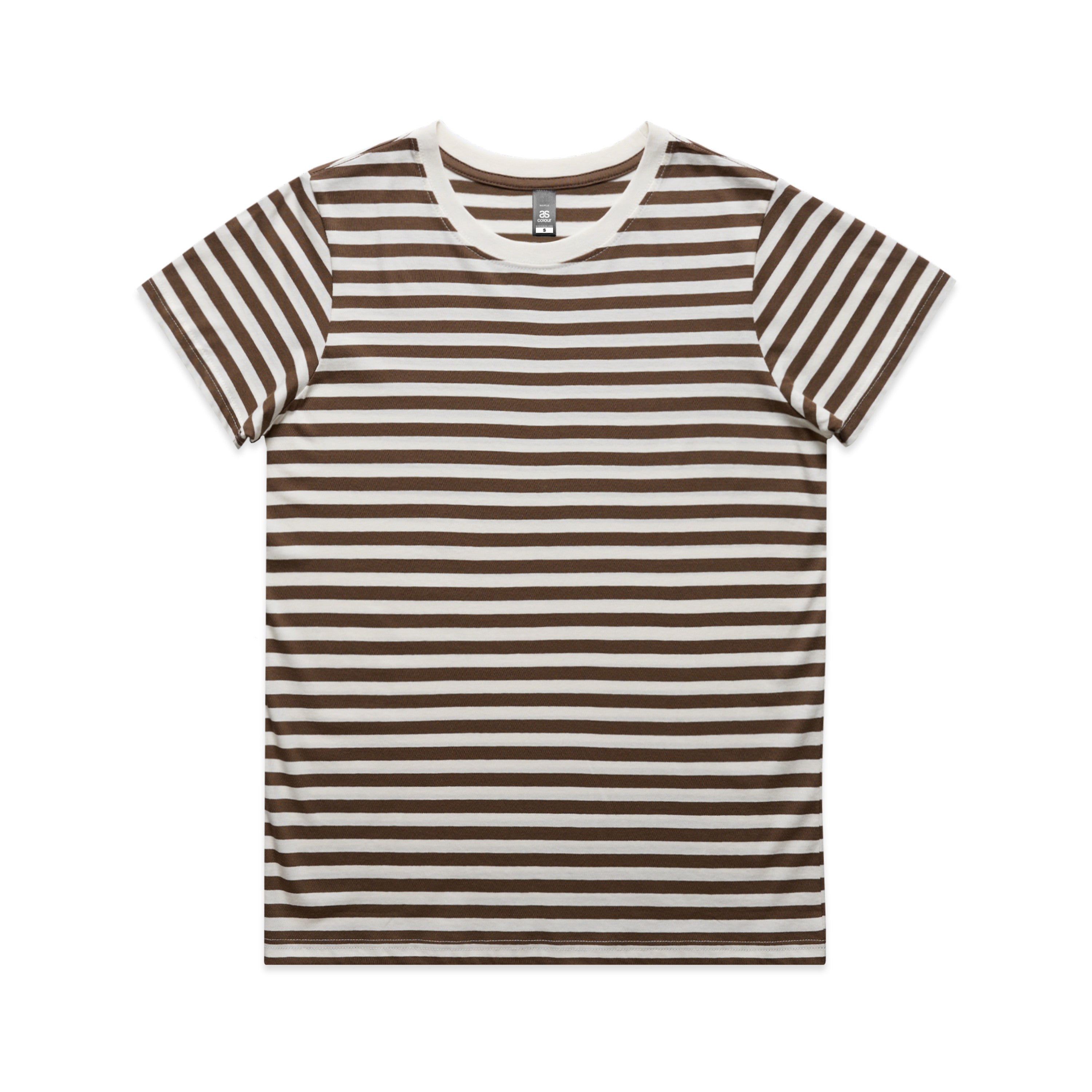 Women's Maple Stripe Tee Shirt | Arena Custom Blanks - Arena Prints - 