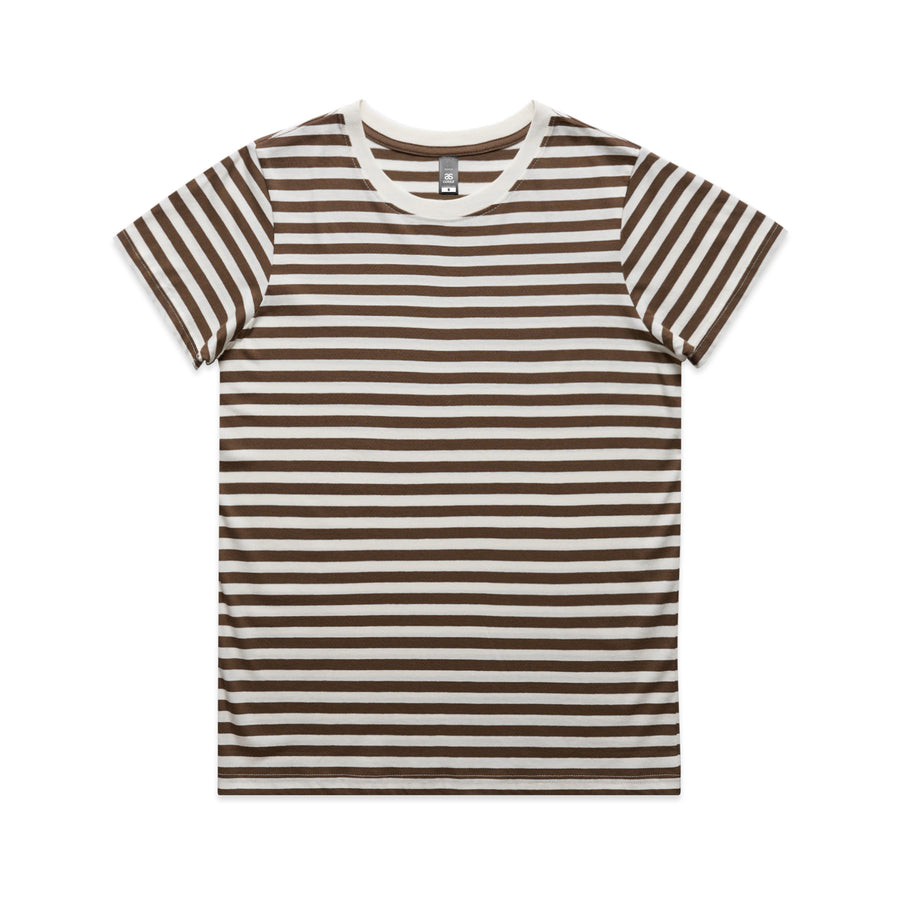 Women's Maple Stripe Tee Shirt | Arena Custom Blanks