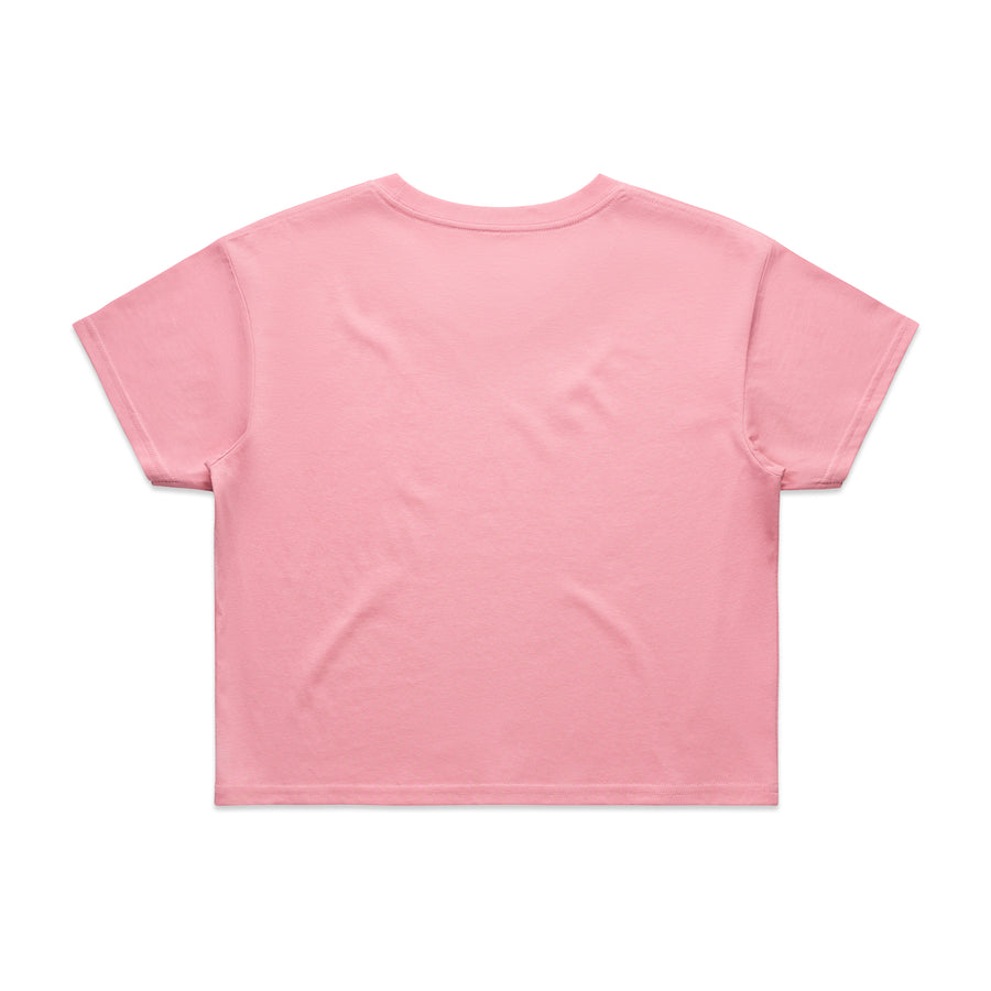 Women's Crop Tee | Arena Custom Blanks - Arena Prints - Back - Bubblegum - Pink