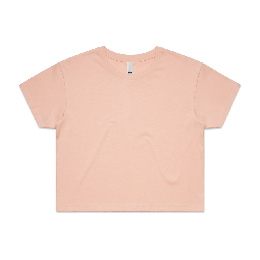 Women's Crop Tee | Arena Custom Blanks - Arena Prints - Front - Pale Pink - Pink