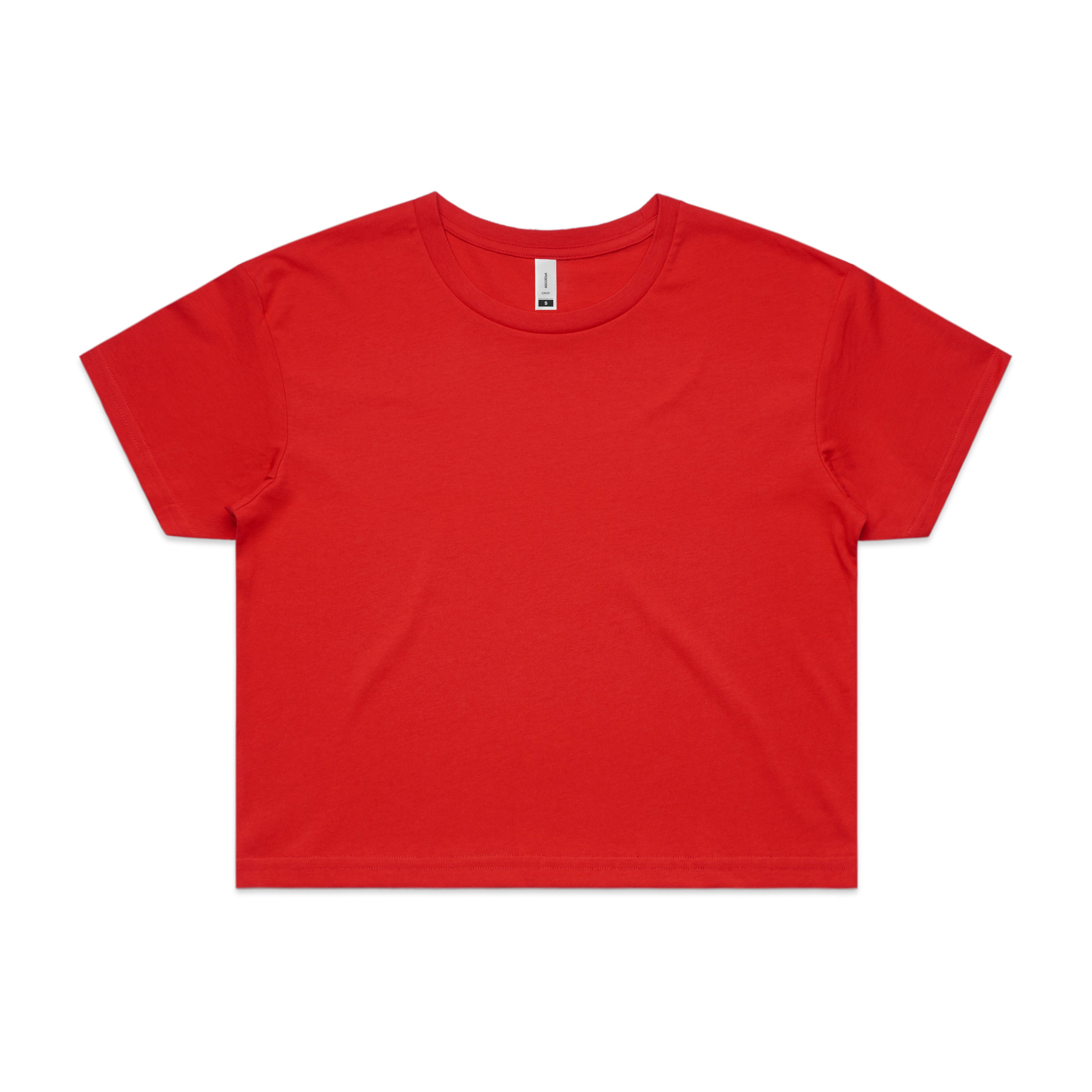 Women's Crop Tee | Arena Custom Blanks - Arena Prints - Front - Red - Red
