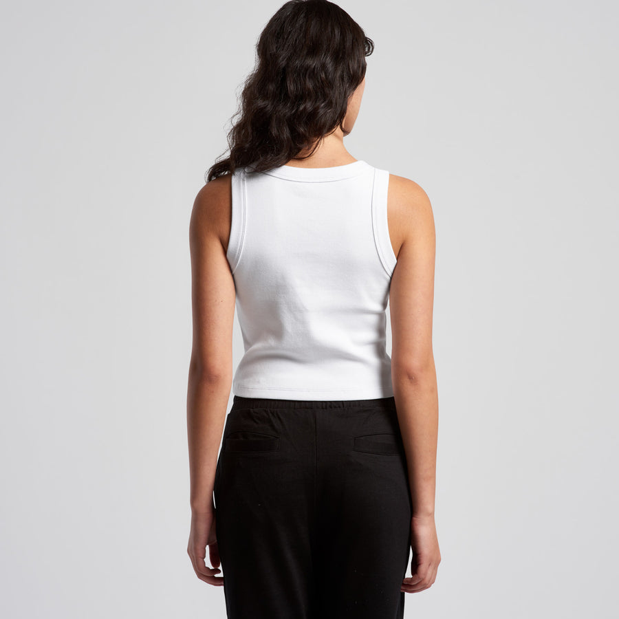 Women's Organic Rib Crop Tank | Arena Custom Blanks