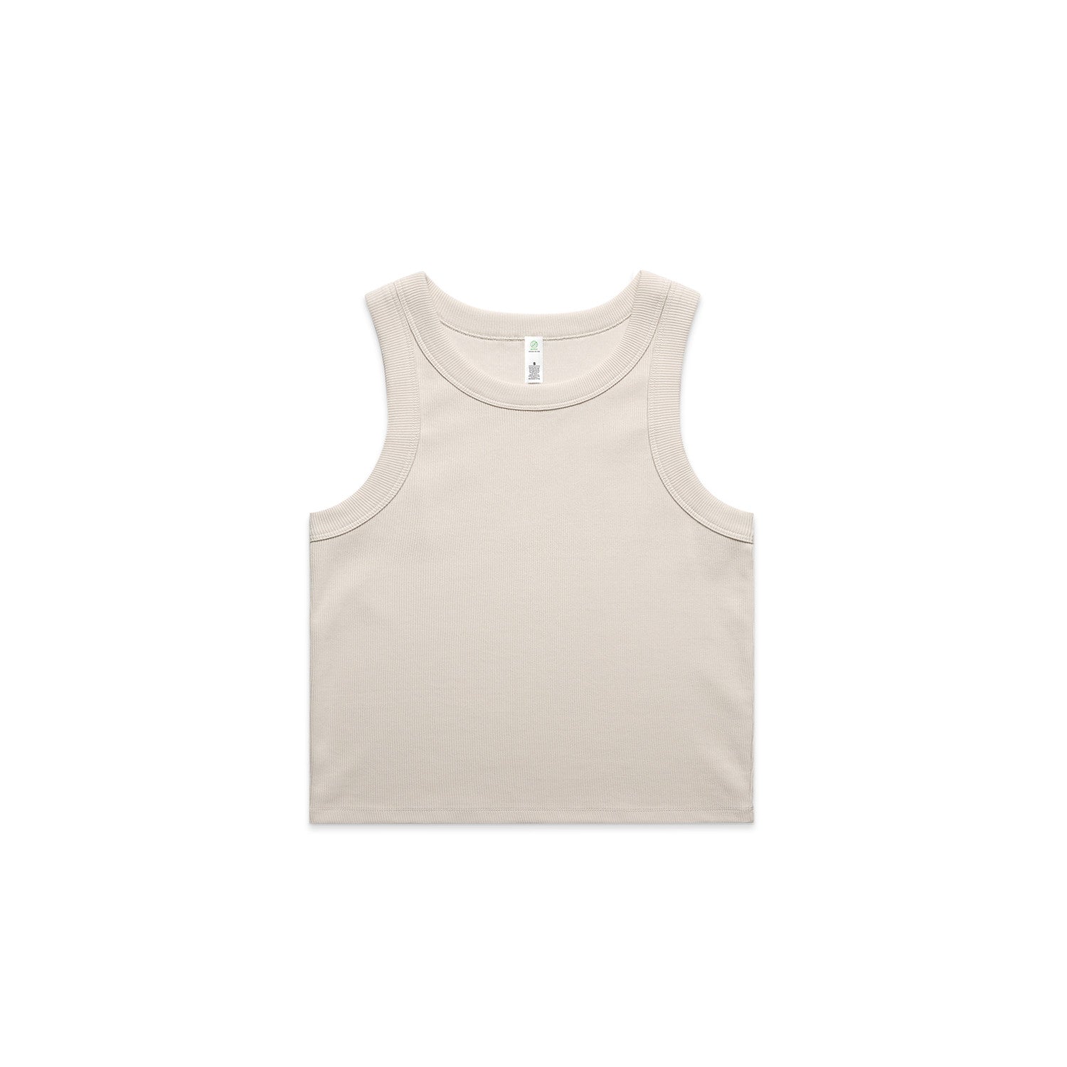 Women's Organic Rib Crop Tank | Arena Custom Blanks