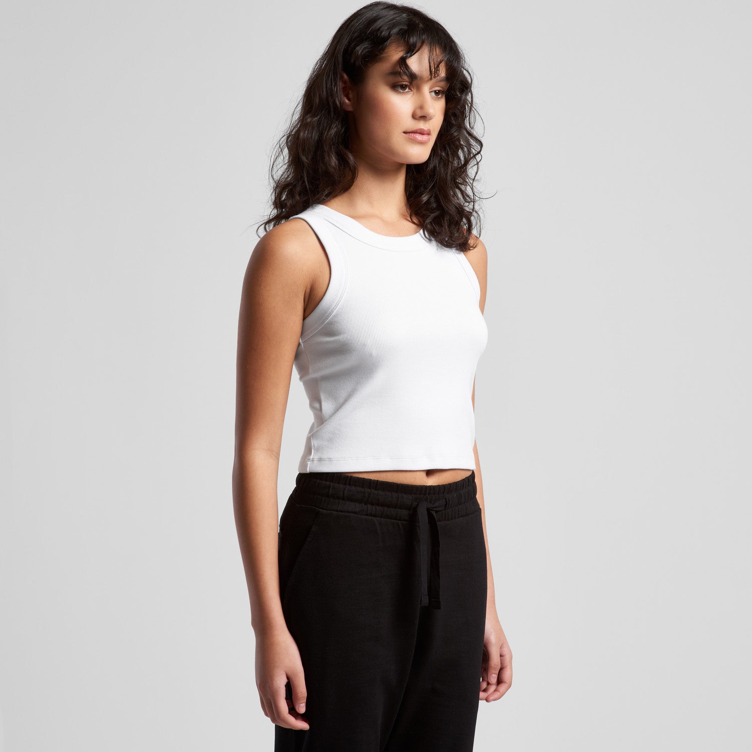 Women's Organic Rib Crop Tank | Arena Custom Blanks