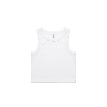 Women's Organic Rib Crop Tank | Arena Custom Blanks