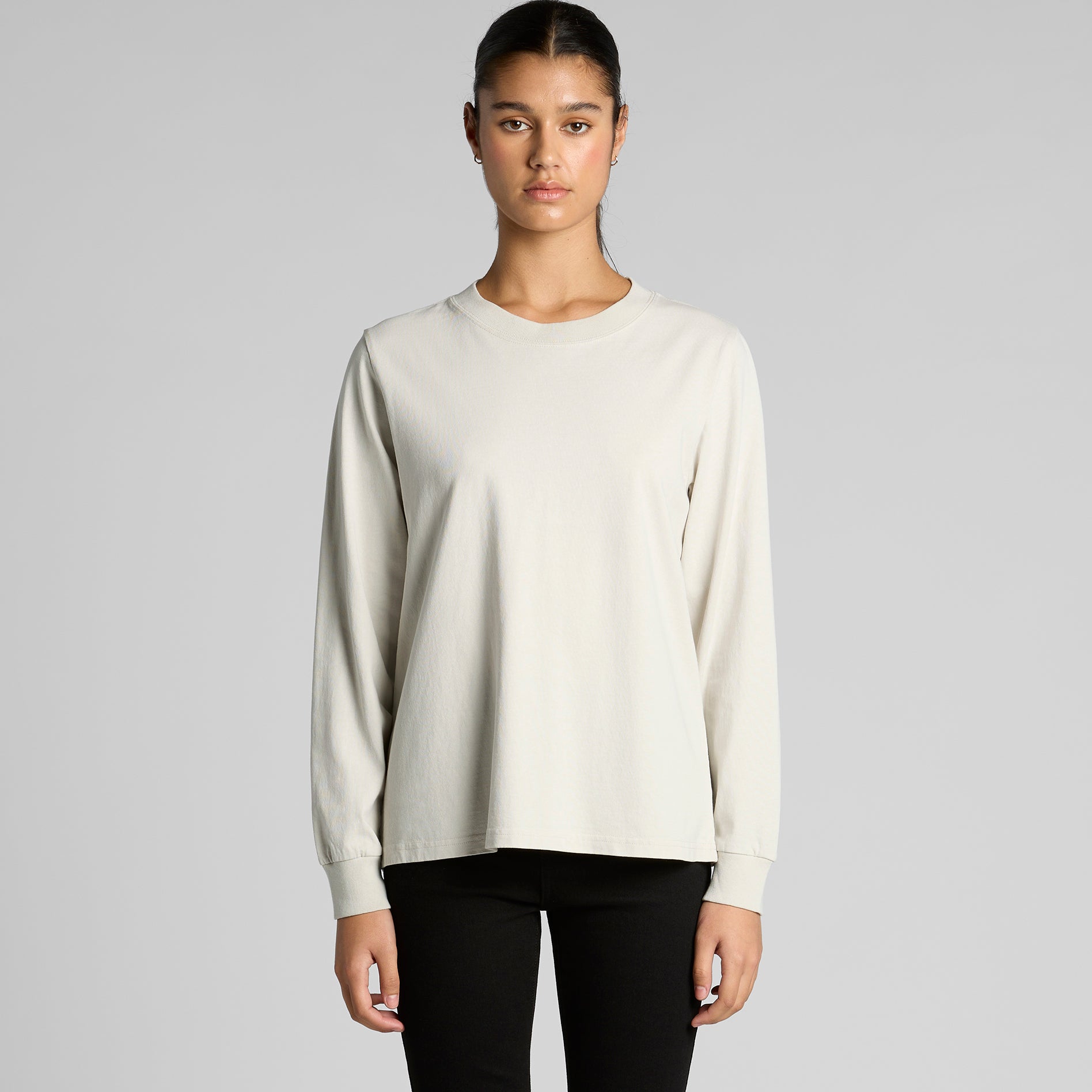 Women's Heavy Faded Long Sleeve Tee |Arena Custom Blanks