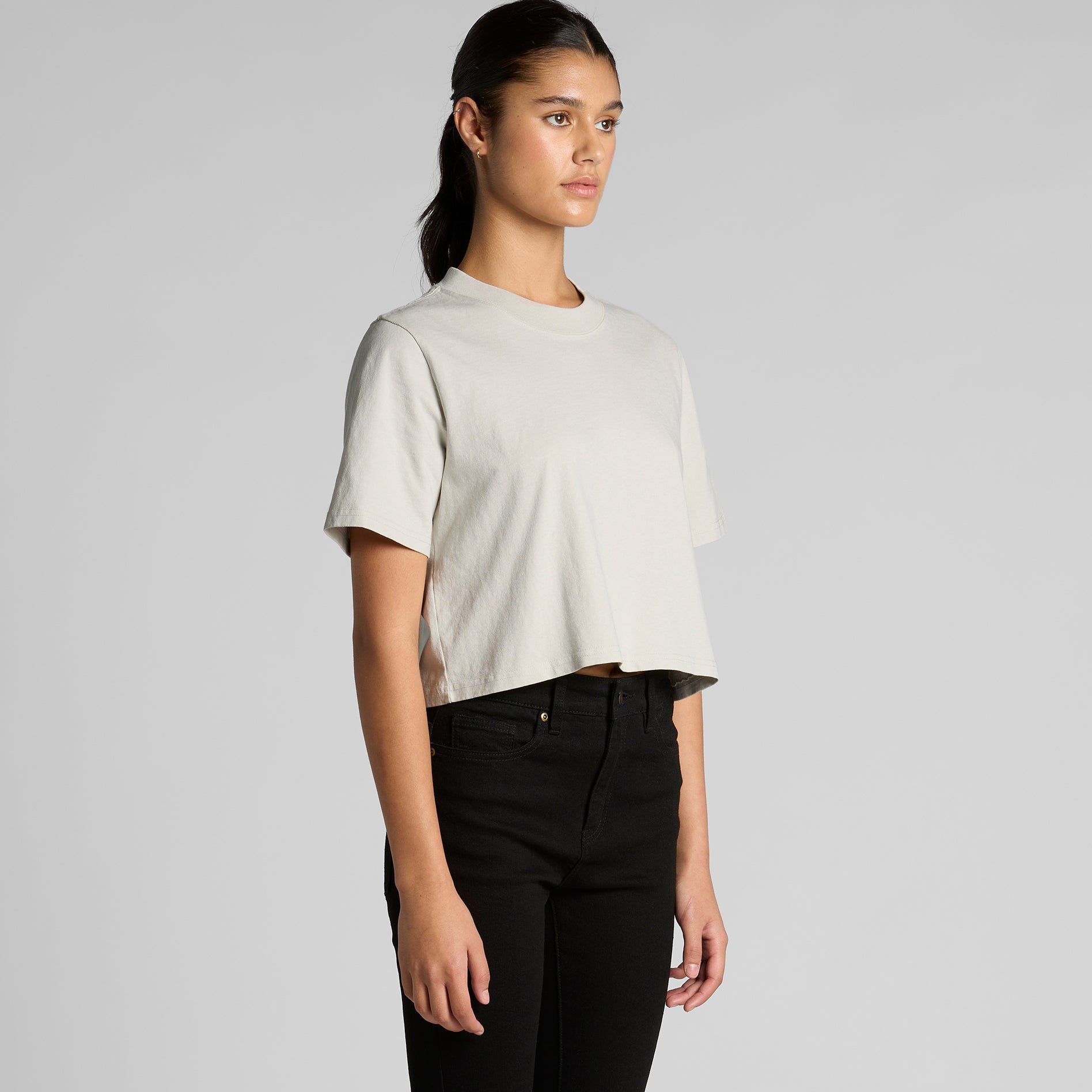Women's Heavy Faded Crop Tee | Arena Custom Blanks