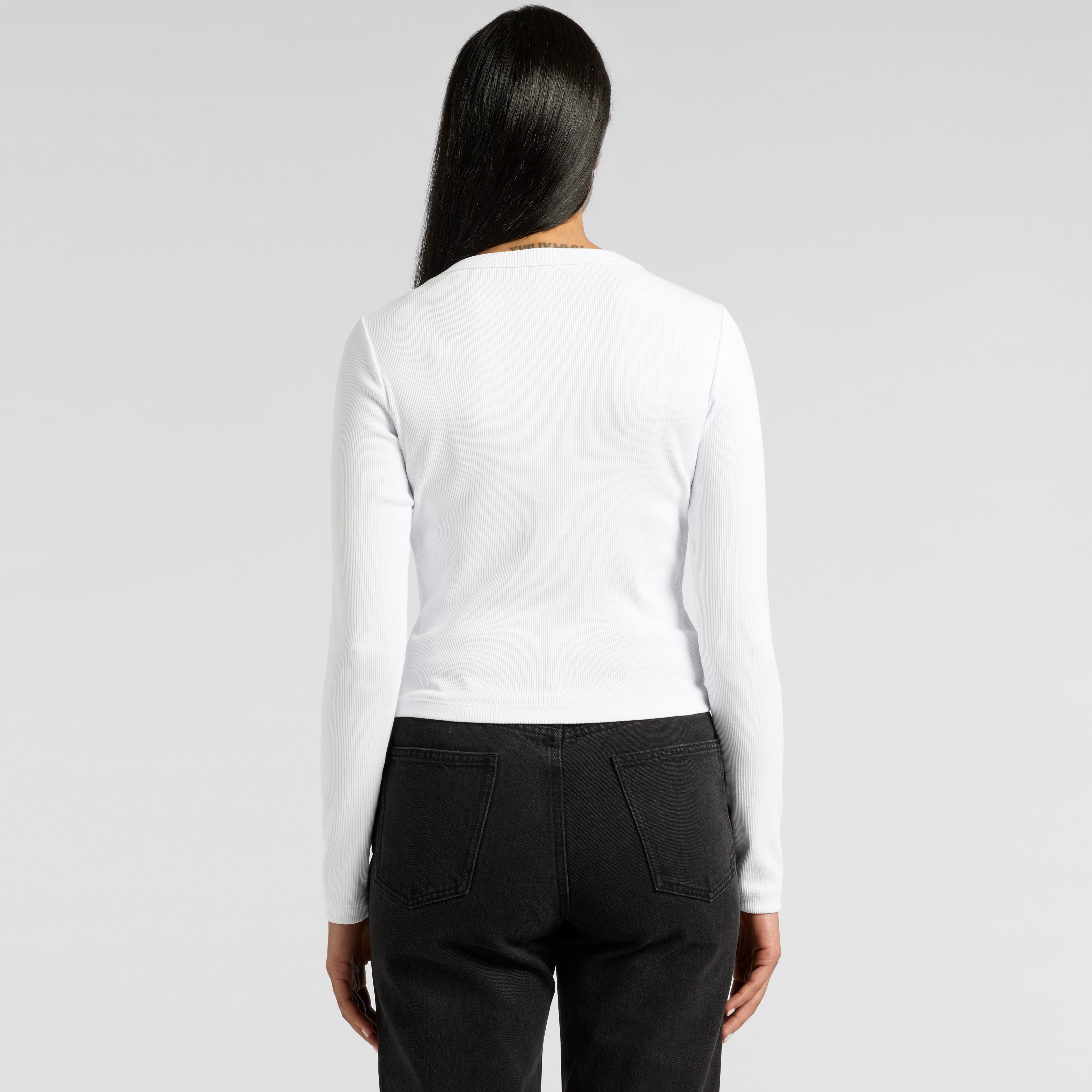 Women's Organic Rib Long Sleeve Tee | Arena Custom Blanks