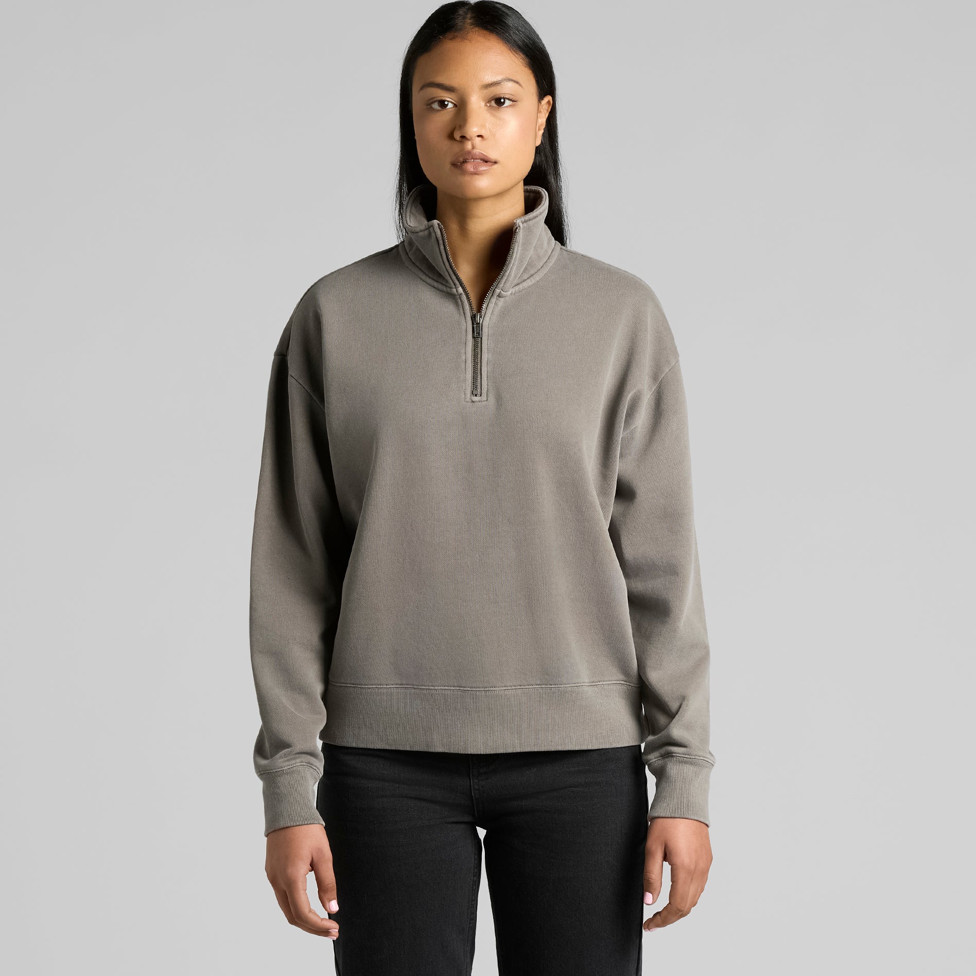 Women's Relax Faded Half Zip | Arena Custom Blanks