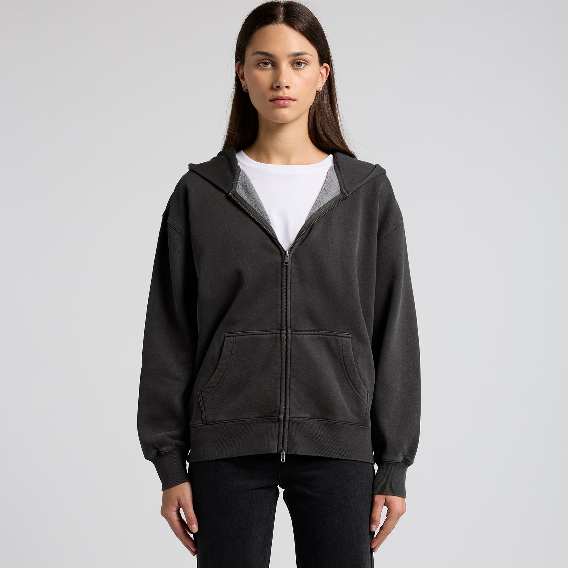 Women's Relax Faded Zip Hoodie |  Arena Custom Blanks