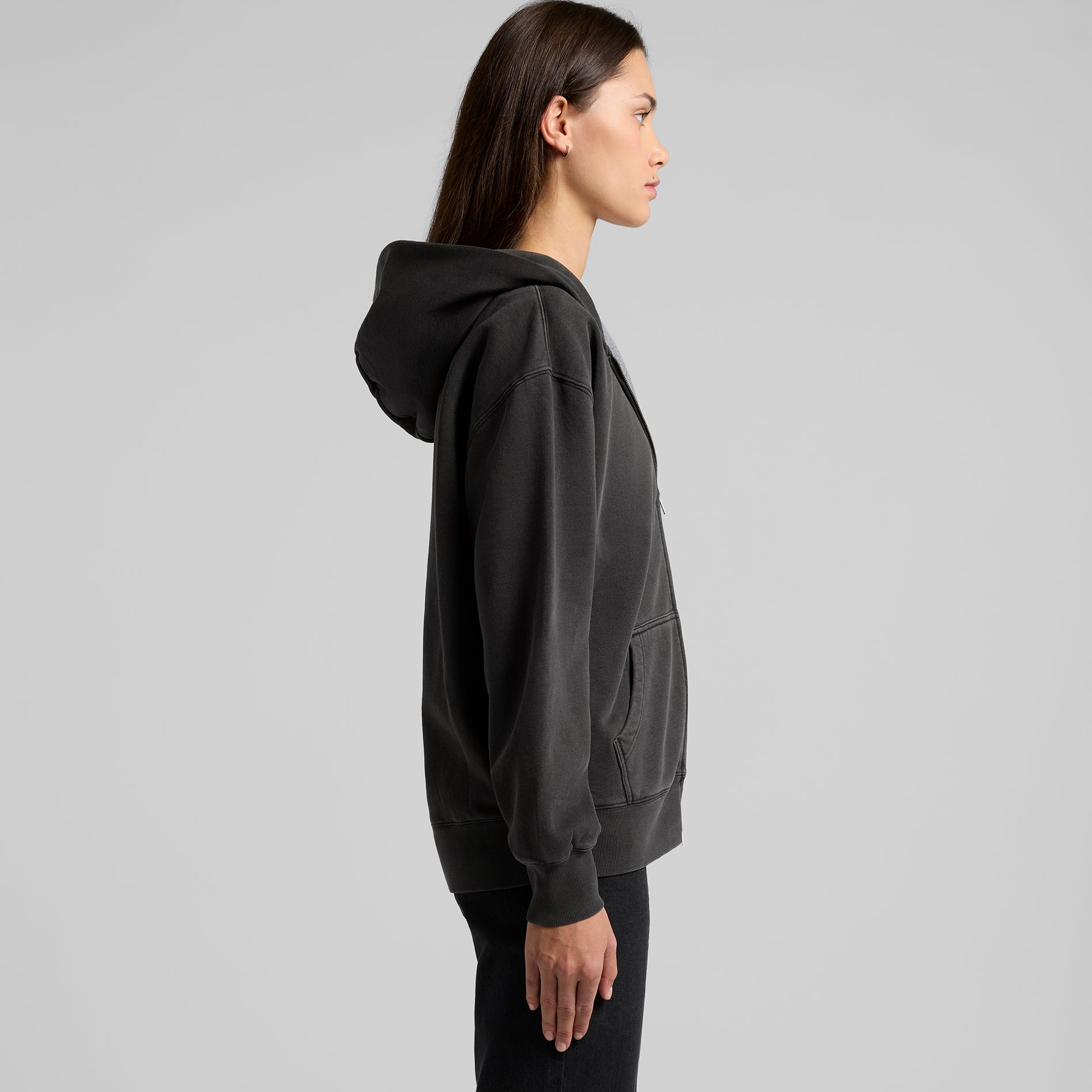 Women's Relax Faded Zip Hoodie |  Arena Custom Blanks