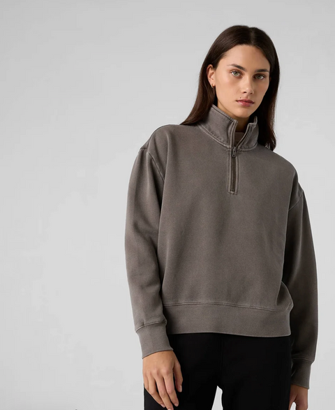 Heavy Faded Half Zip
