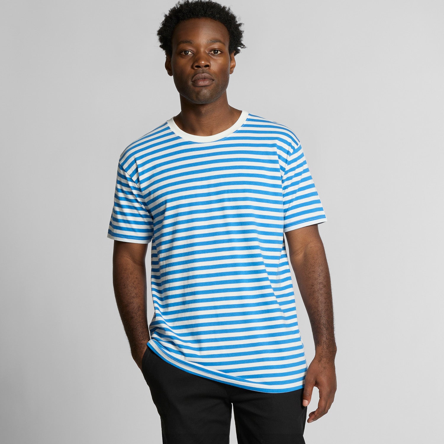 Men's Staple Stripe Tee Shirt | Arena Custom Blanks