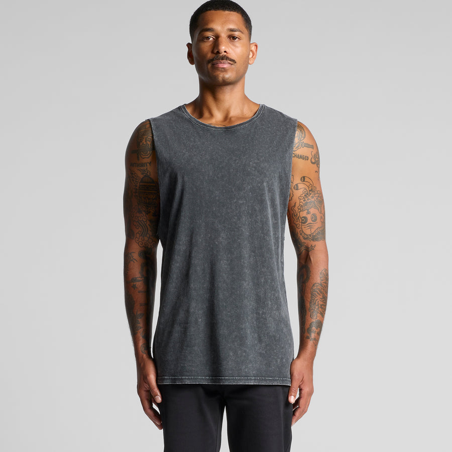 Men's Stone Wash Barnard Tank | Arena Custom Blanks - Arena Prints - Modeled Shot - Cover