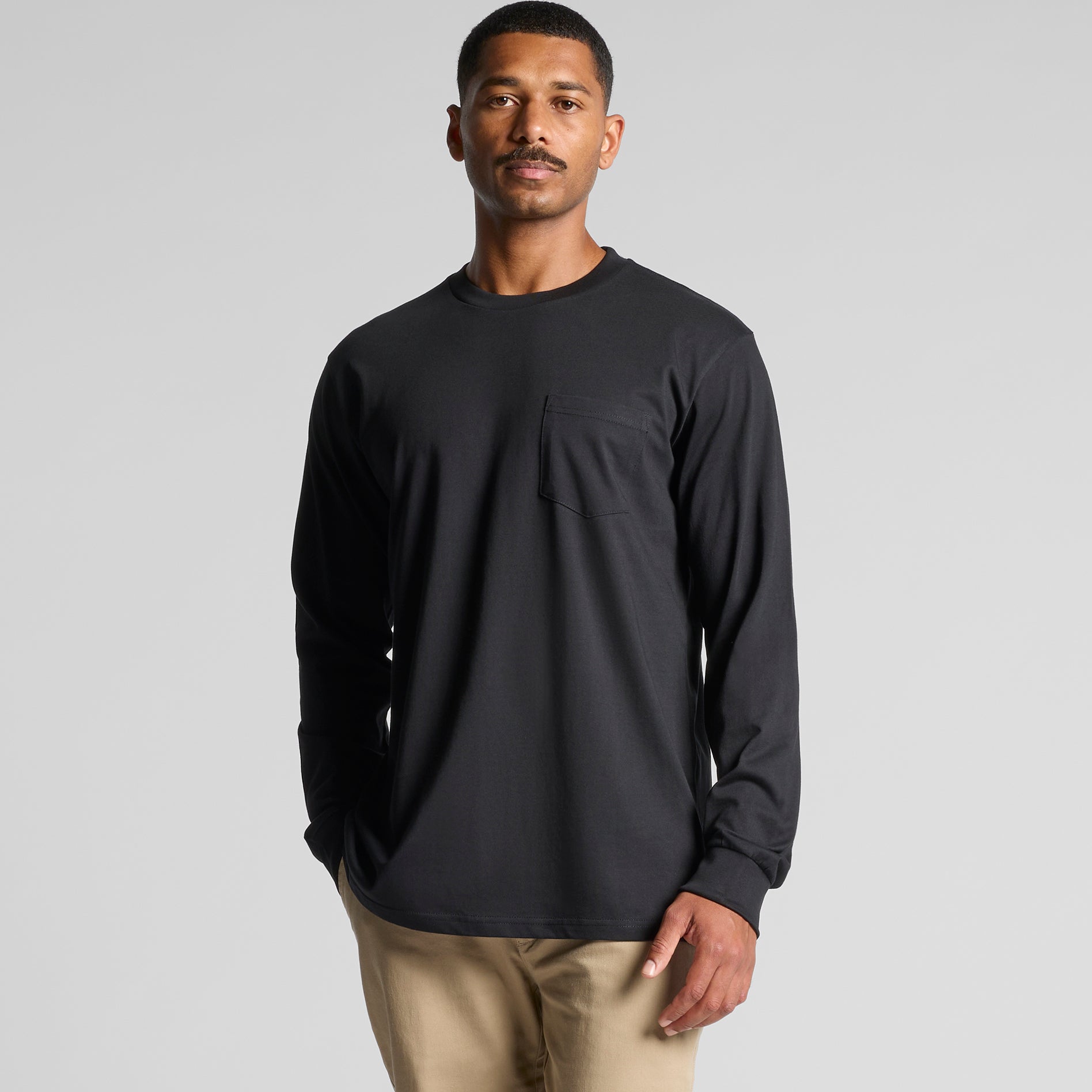 Men's Classic Pocket Long-Sleeve Tee | Arena Custom Blanks