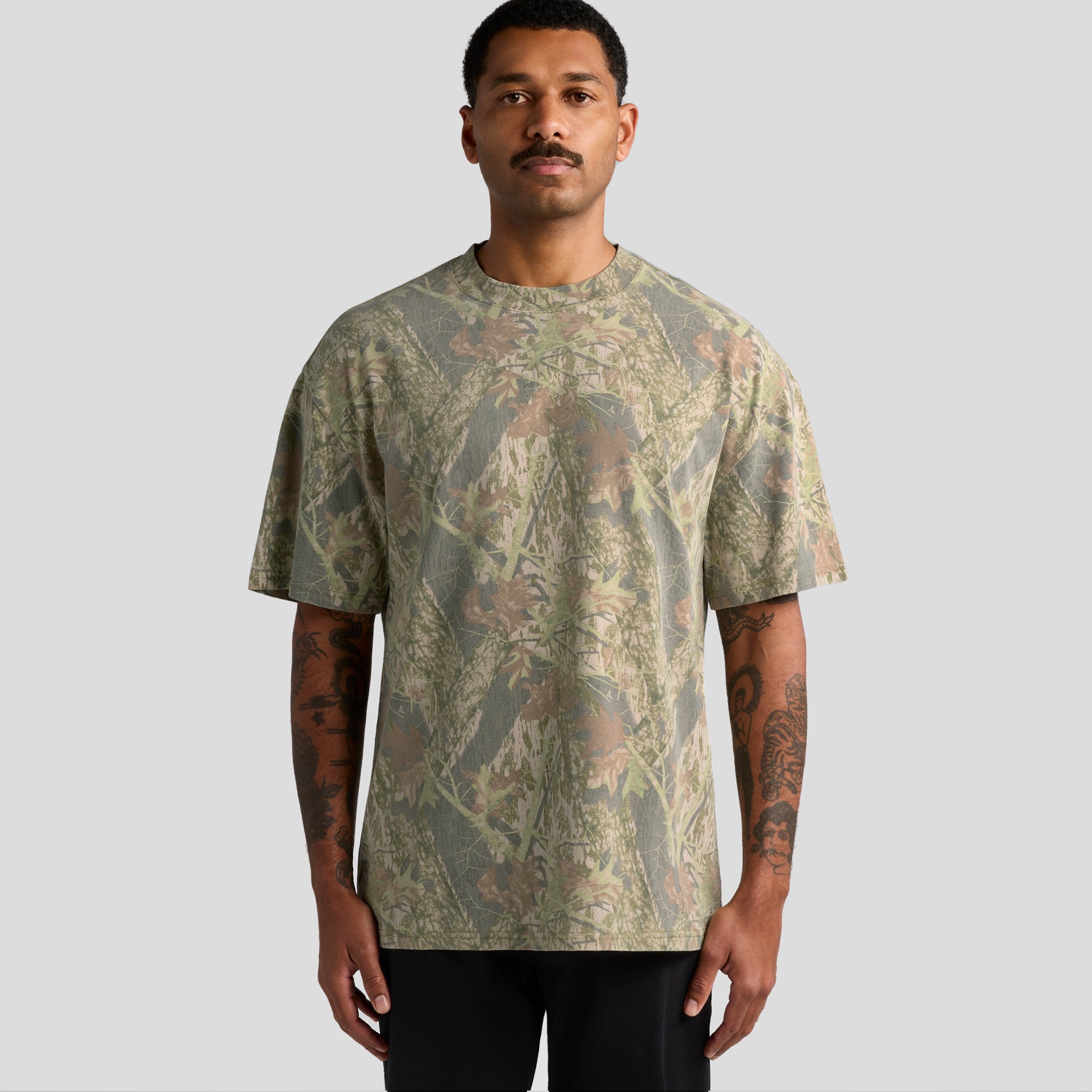 Men's Heavy Faded Camo Tee | Arena Custom Blanks