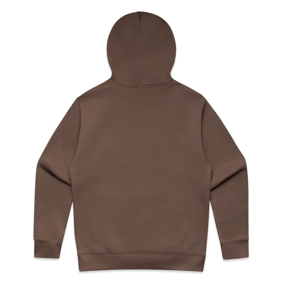 Men's Relaxed Hoodie |Arena Custom Blanks - Arena Prints - Back - Walnut - Brown