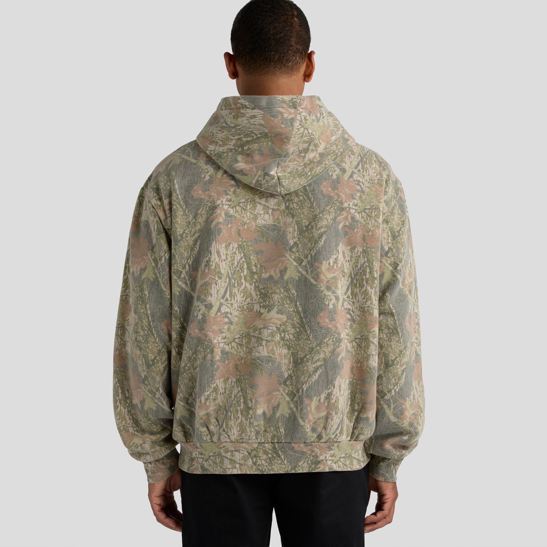 Men's Box Faded Camo Hood | Arena Custom Blank