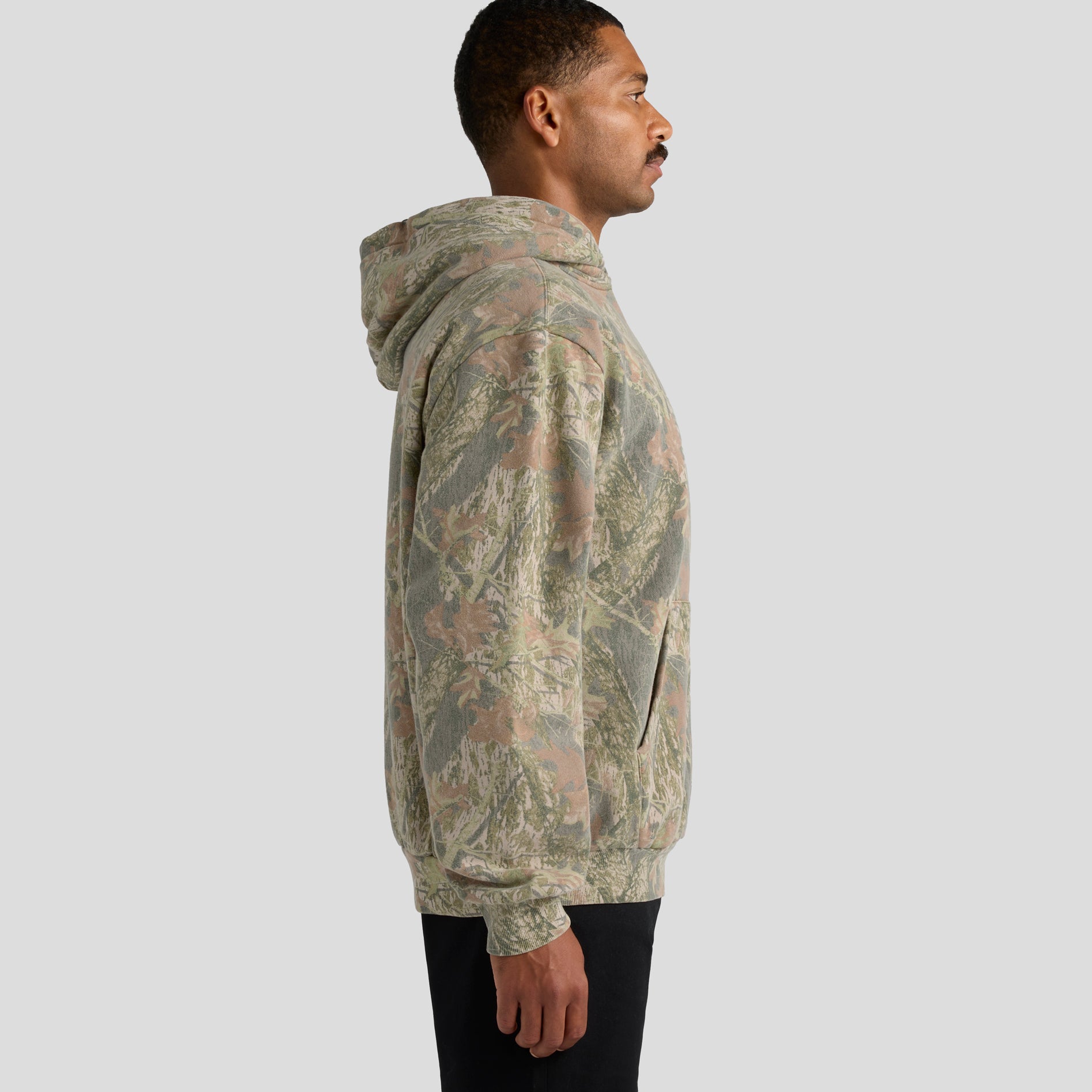Men's Box Faded Camo Hood | Arena Custom Blank