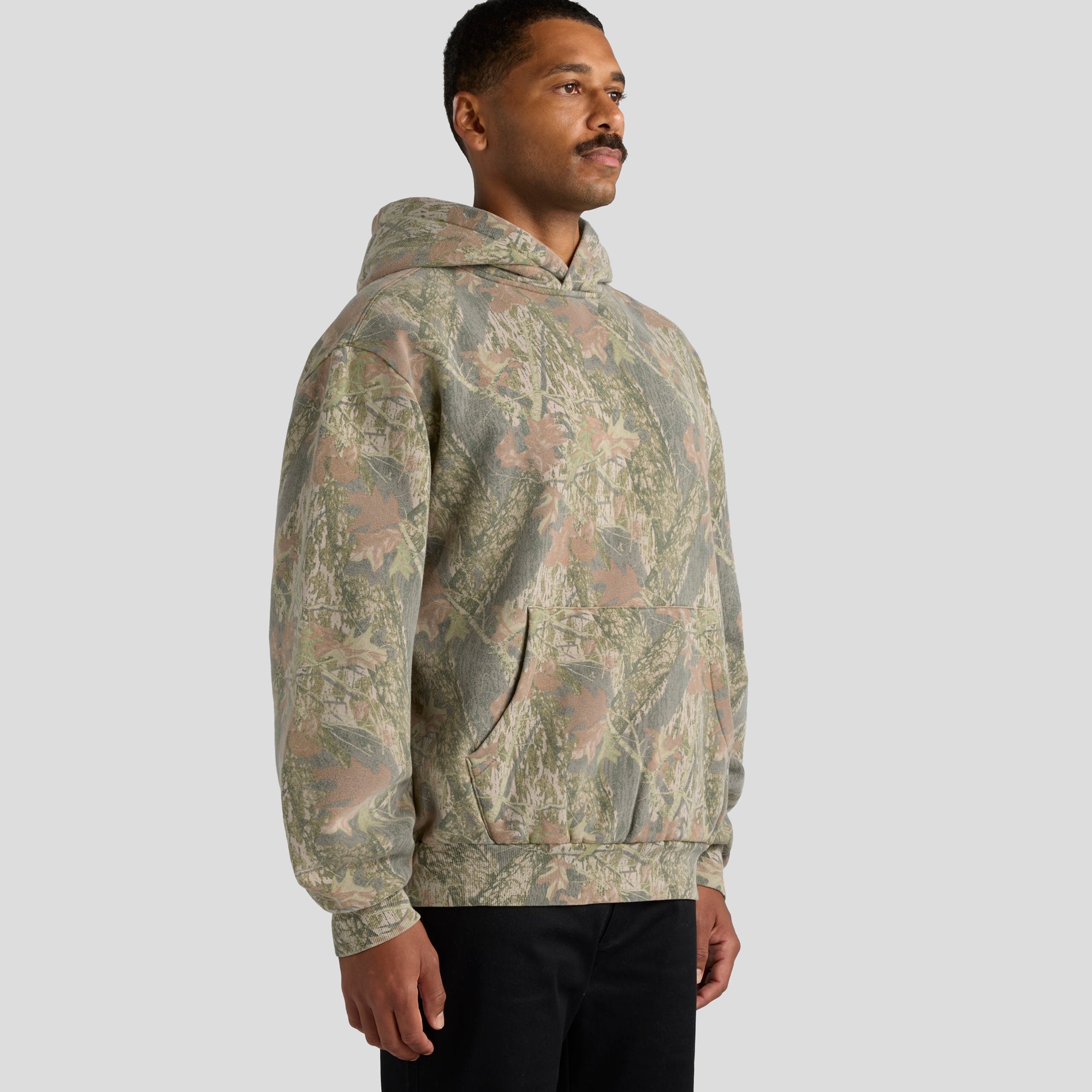Men's Box Faded Camo Hood | Arena Custom Blank