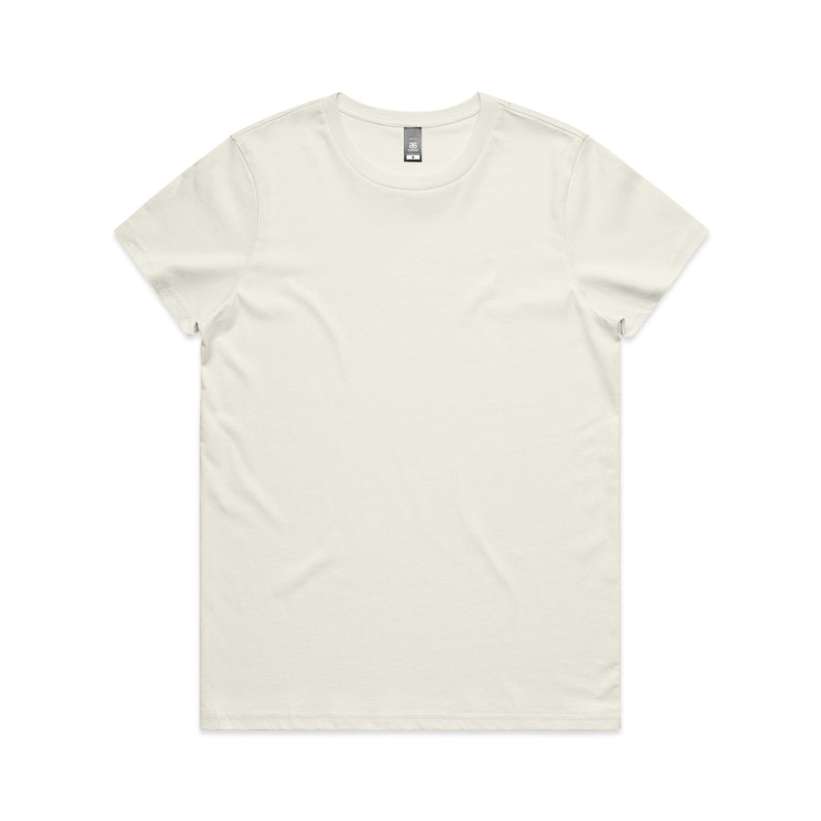 Women's Maple Tee Shirt | Arena Custom Blanks - Arena Prints - Front - Ecru - Cream