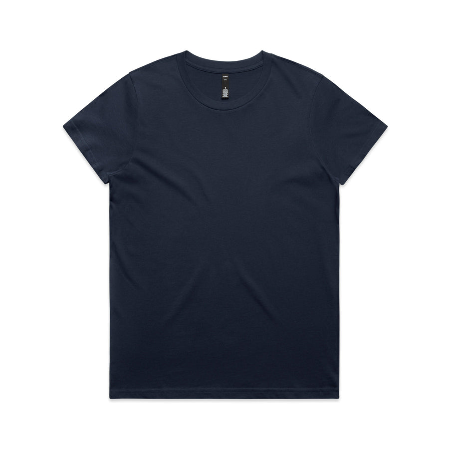 Women's Maple Tee Shirt | Arena Custom Blanks - Arena Prints - Front - Midnight Blue - Blue