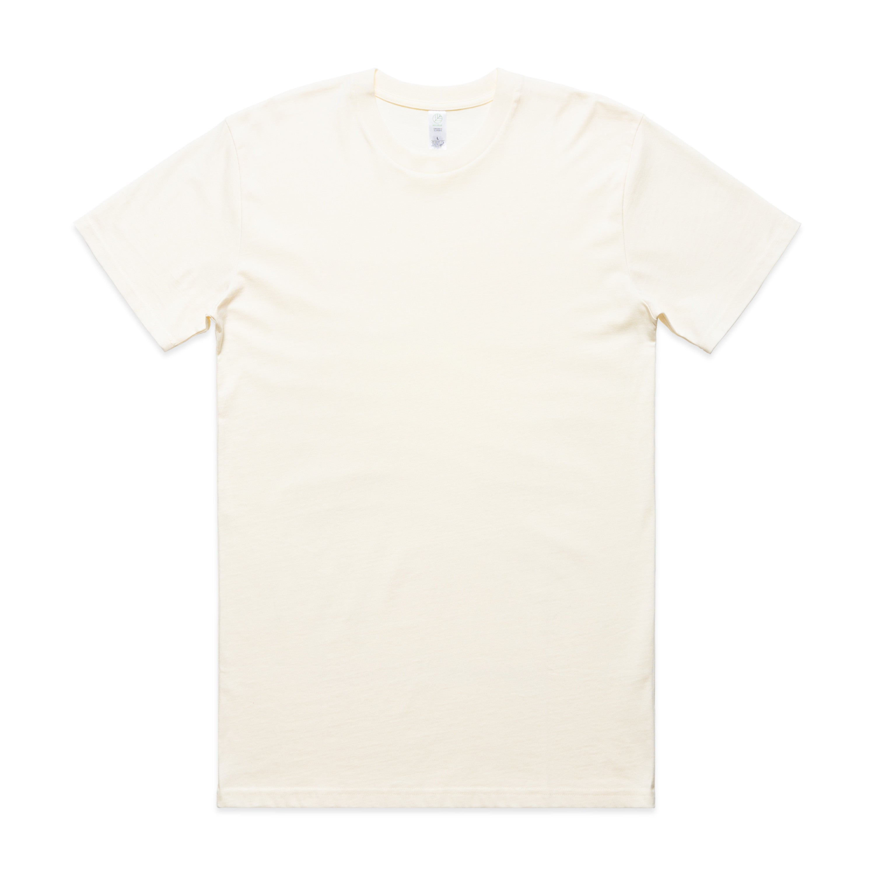 Men's Classic Organic Tee |  Arena Custom Blanks - Arena Prints - Front - Natural - White
