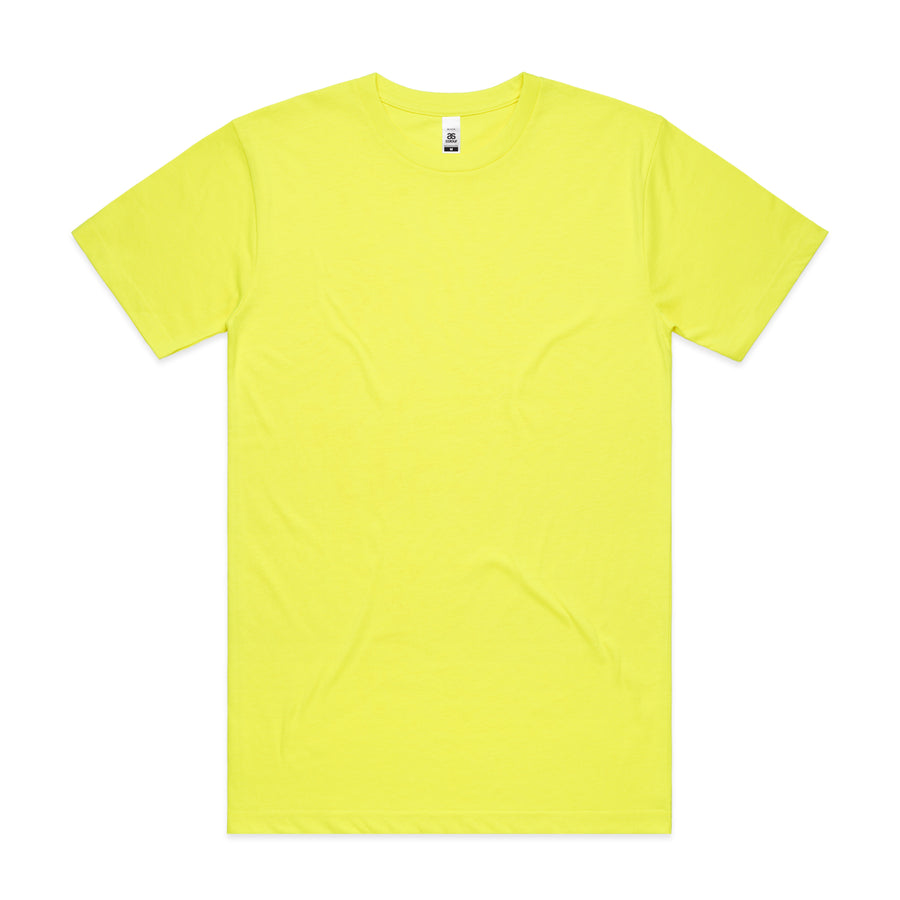 Block Safety Tee | Arena Custom Blanks - Arena Prints - Front - Safety Yellow - Yellow 