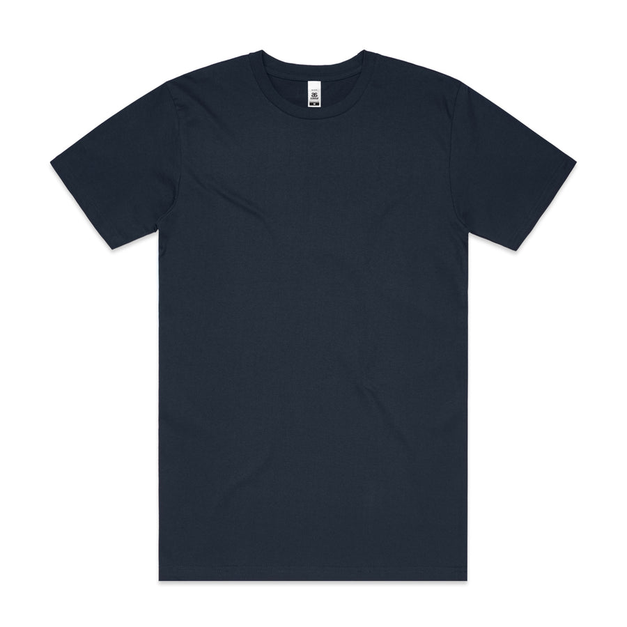 Block Tee| Arena Custom Blanks - Arena Prints - Front - Navy - Blue