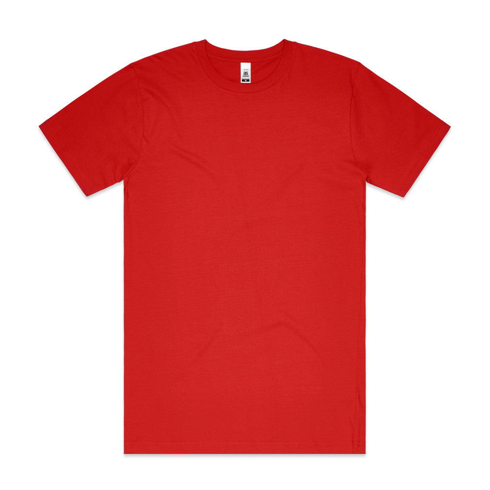 Block Tee| Arena Custom Blanks - Arena Prints - Front - Red
