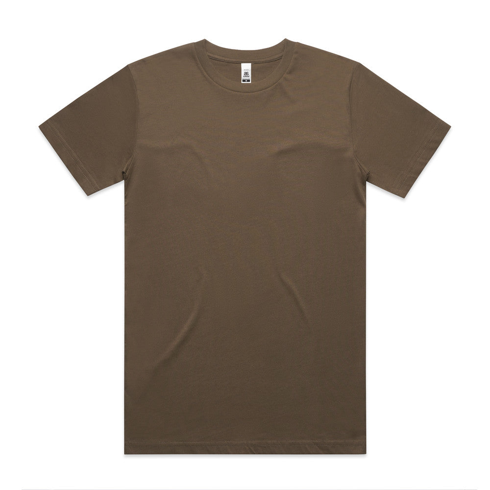 Block Tee| Arena Custom Blanks - Arena Prints - Front - Walnut - Brown