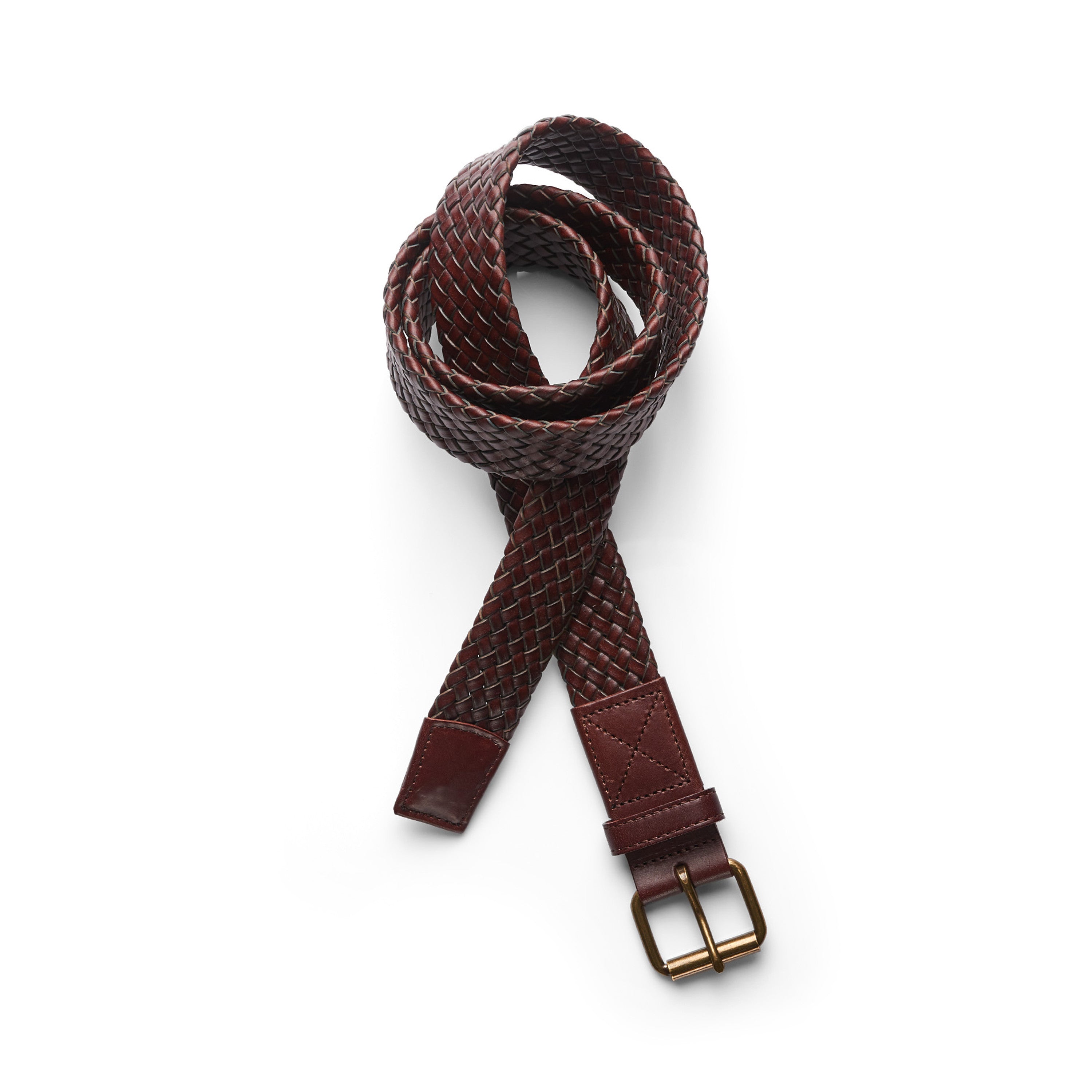 Braided Leather Belt | Arena Custom Blanks - Arena Prints - Cover - Brown