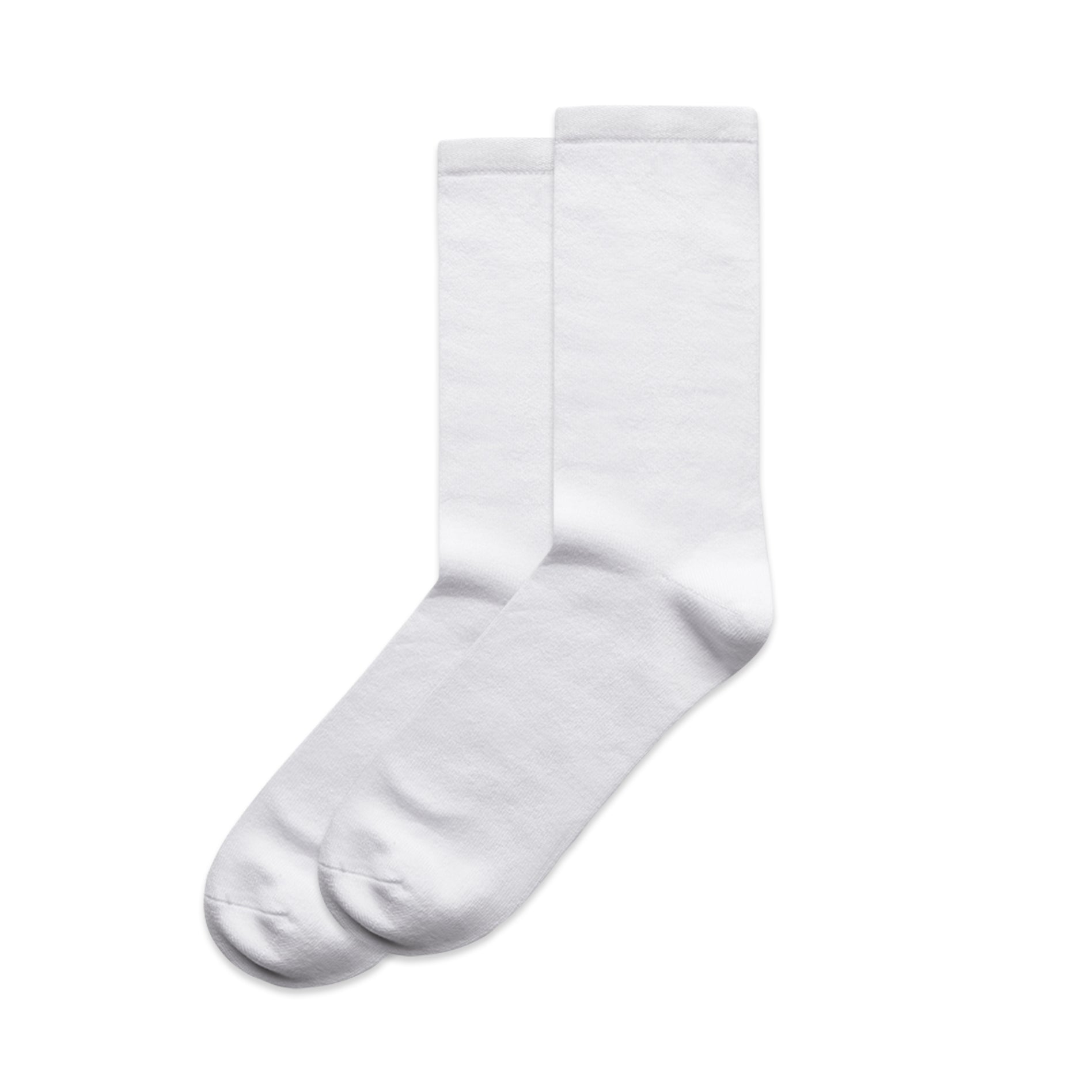 Business Socks (2 Pairs) | Arena Custom Blanks - Arena Prints - Side - White