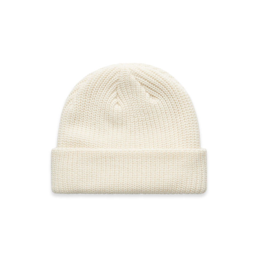 Cable Beanie | Arena Custom Blanks - Arena Prints - Front - Ecru - Cream