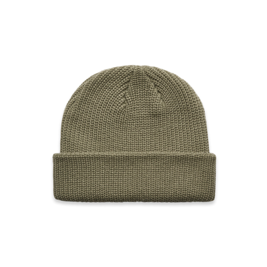 Cable Beanie | Arena Custom Blanks - Arena Prints - Front - Eucalyptus - Green