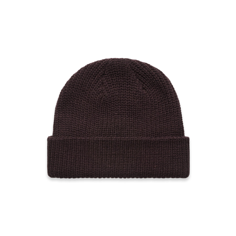 Cable Beanie | Arena Custom Blanks - Arena Prints - Front - Plum - Purple