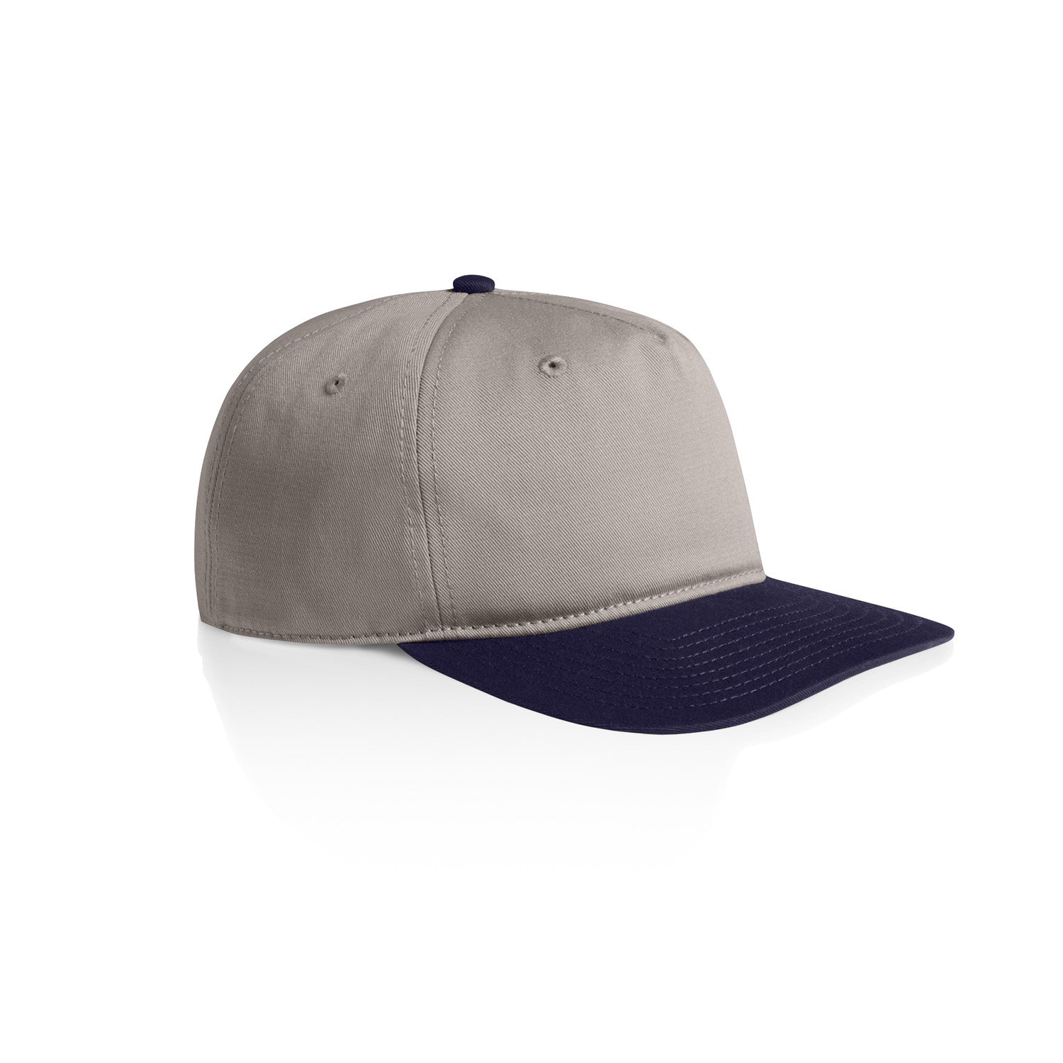 Class Two-Tone Cap | Arena Custom Blanks - Arena Prints - Side - Light Grey-  Midnight