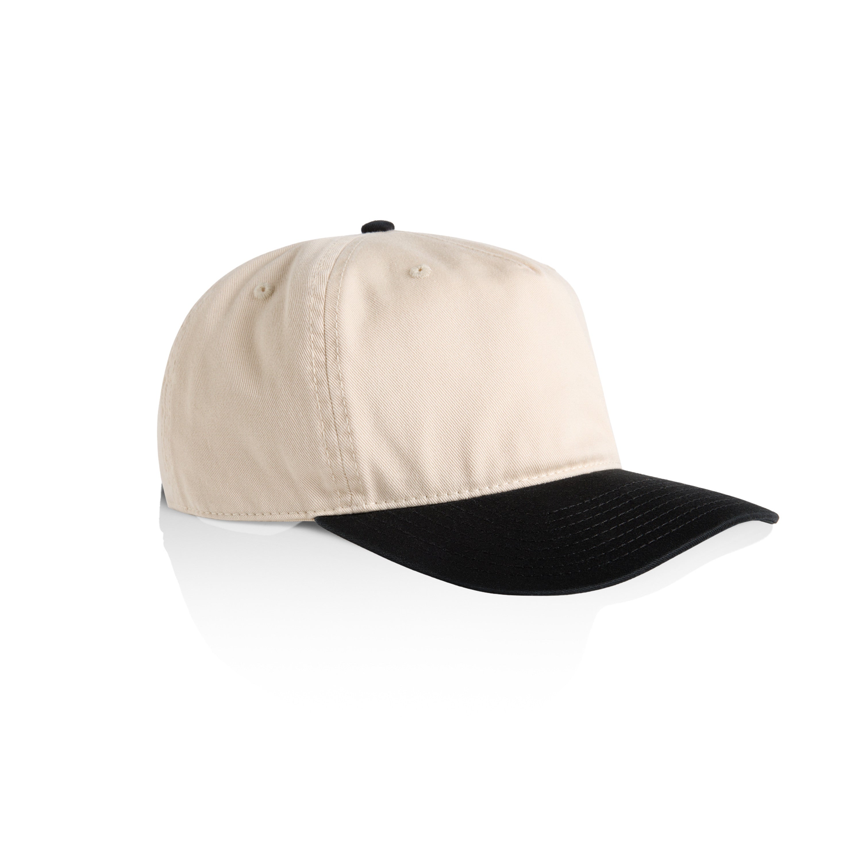Class Two-Tone Cap | Arena Custom Blanks - Arena Prints - Side - Natural - Black