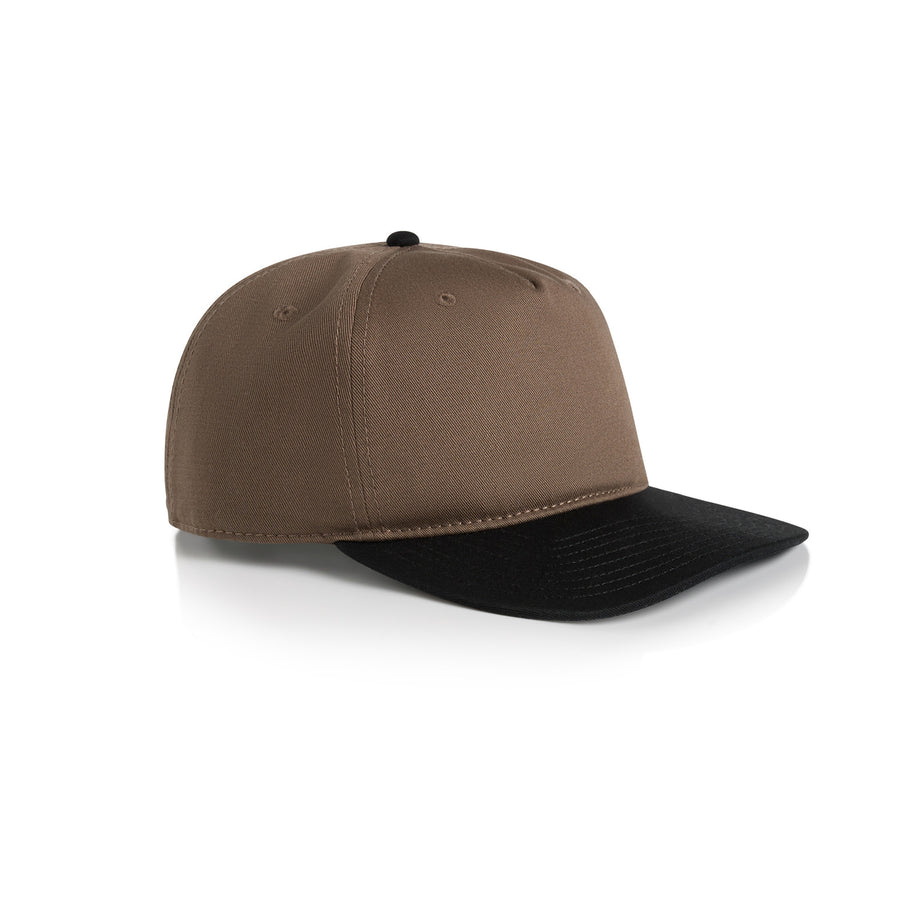 Class Two-Tone Cap | Arena Custom Blanks - Arena Prints - Side - Walnut - Black