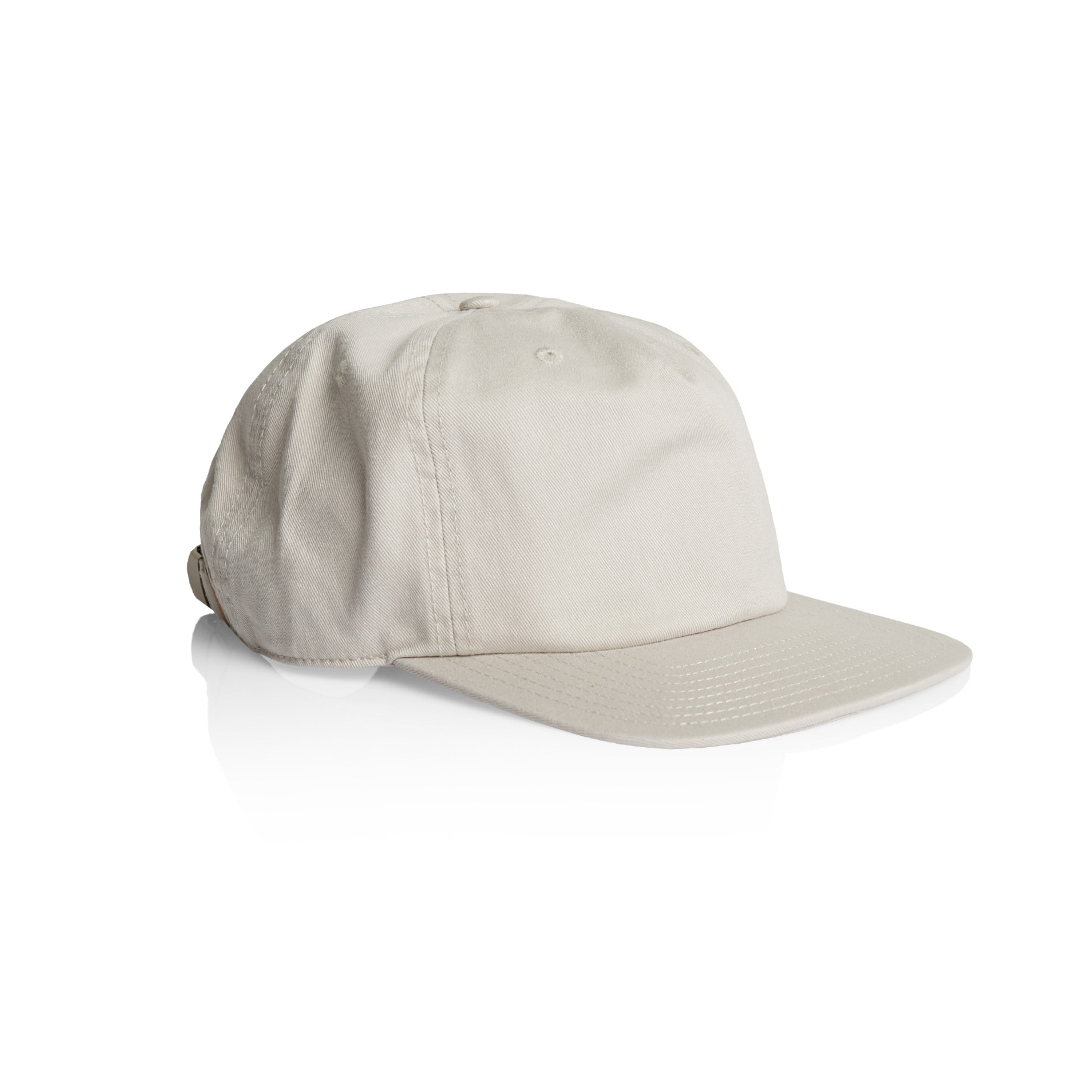 Classic Five Panel Cap | Arena Custom Blanks - Arena Prints -Side - Bone - Cream