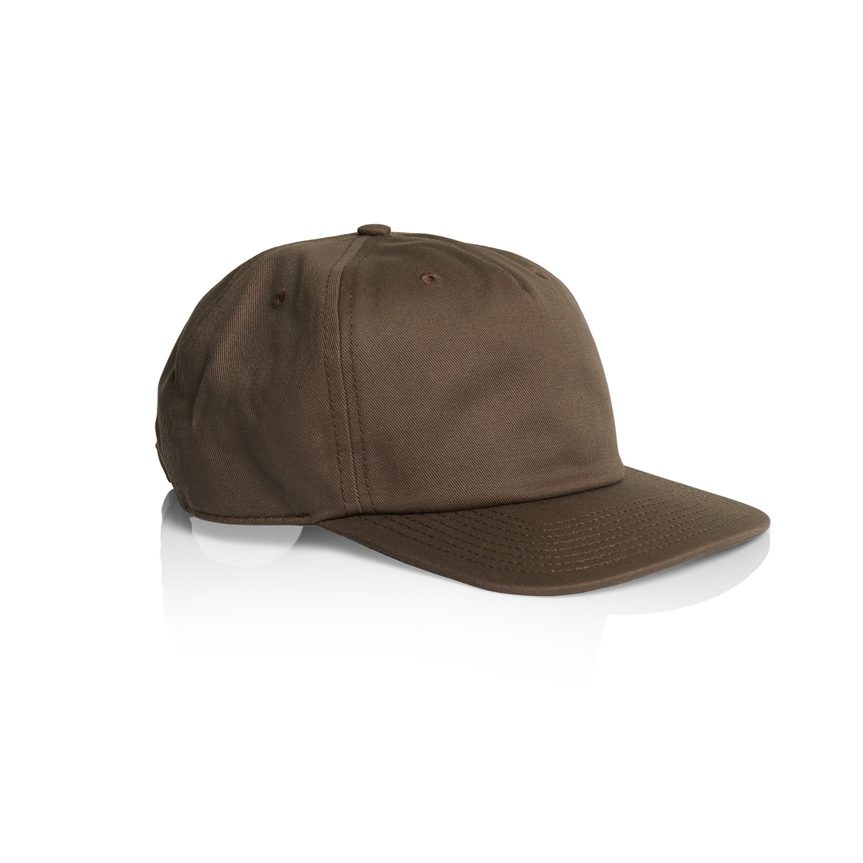 Classic Five Panel Cap | Arena Custom Blanks - Arena Prints - Side - Walnut - Brown 